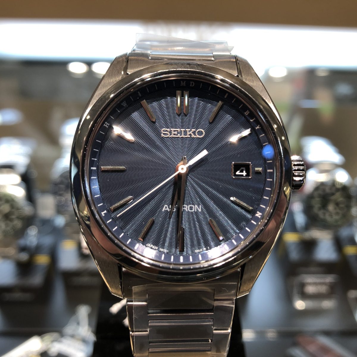 値下げ セイコーアストロンSBXY031 ブルー文字盤 - 腕時計(アナログ)